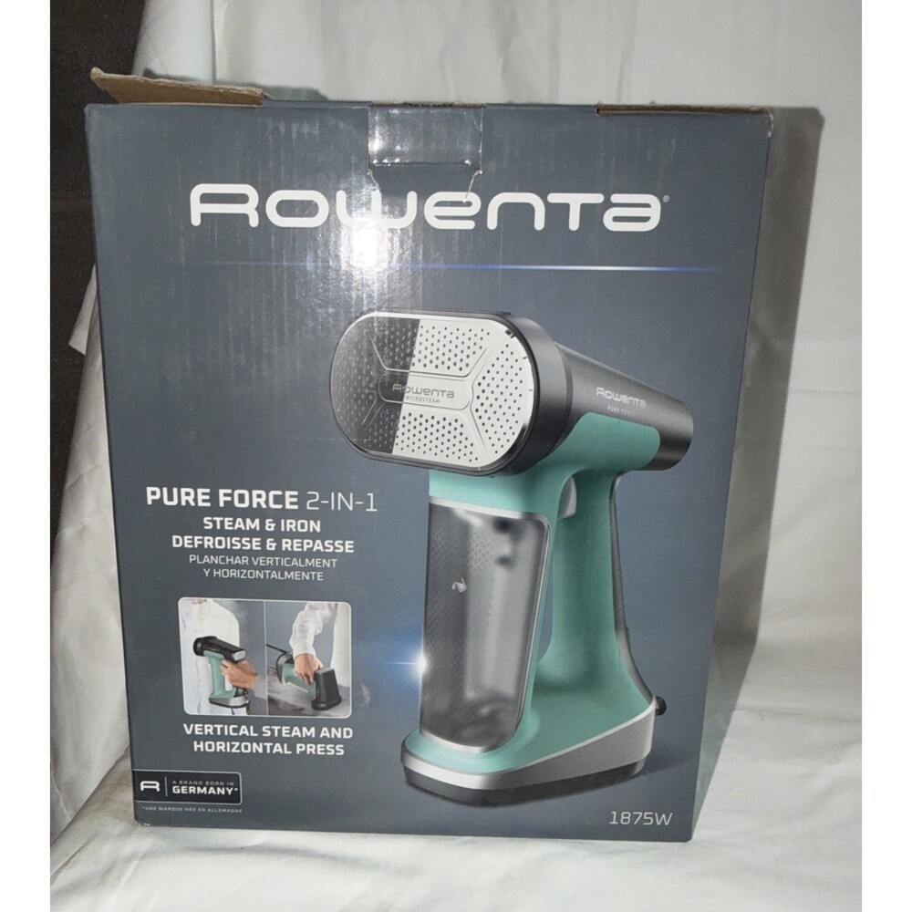 Rowenta Handheld Steamer Force 2in1 Steamer & Iron - DR8822 *OPEN BOX*